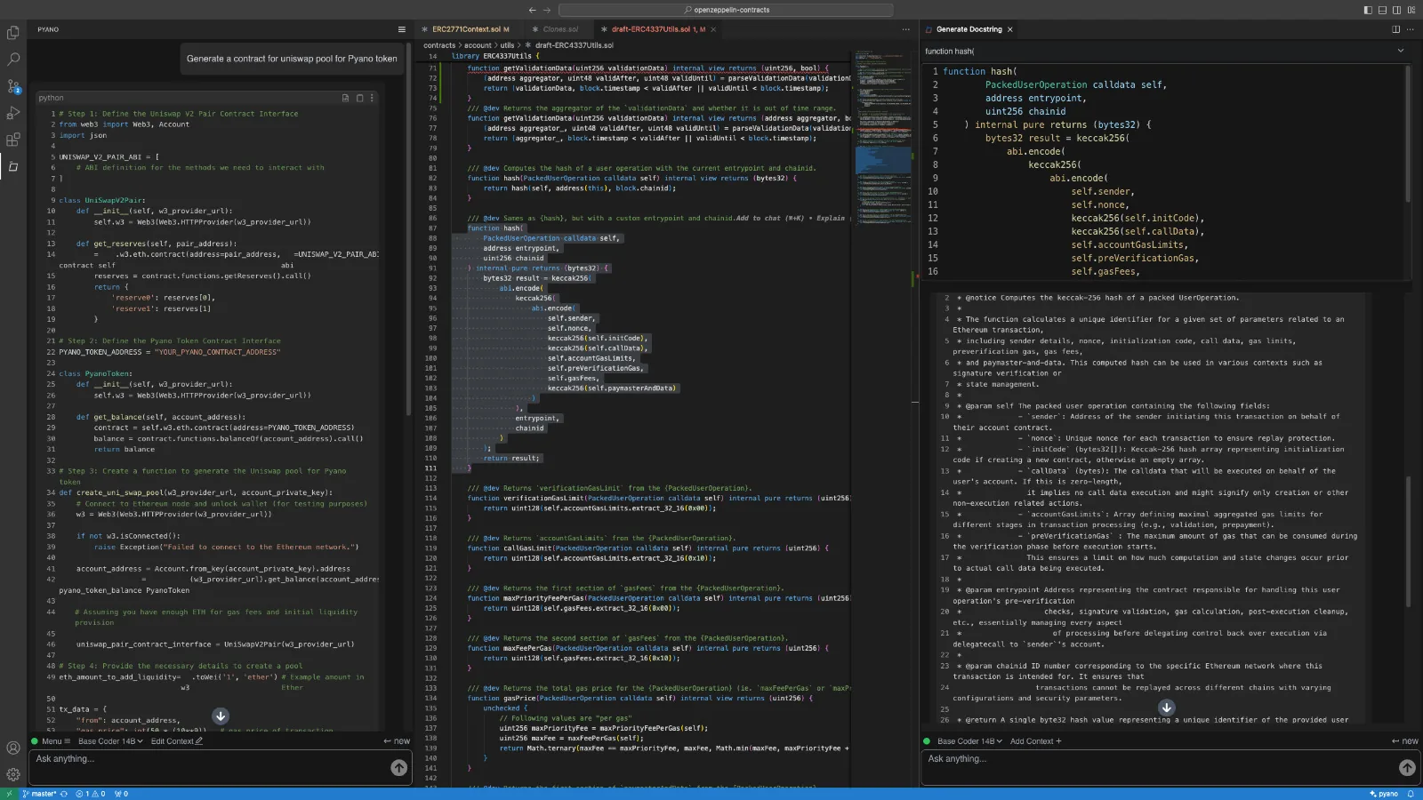 Pyano in-editor generation